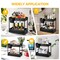 2 Pack Pull Out Under Sink Organizer 2 Tier Multi Purpose  For Bathroom Kitchen Sink Storage Organizer With Hook & Hanging Cup Matte Black Sliding Cabinet Organizer